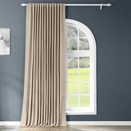 "HPD Half Price Drapes Extra Wide Darkening Curtains for Bedroom & Living Room 100 X 120 (1 Panel), BOCH-151304-120-DW, Classic Taupe, Polyester Blend, 100"" W x 120"" L (Pack of 1)"