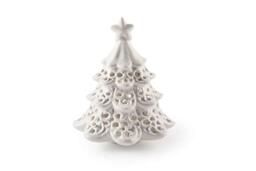 Excelsa White Home Candle Holder, White, 12.5 x 15.5 cm