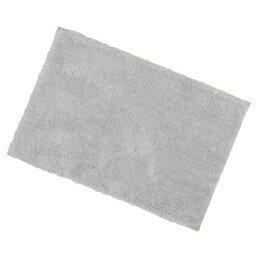 Grey Soft Tufted Microfibre Bathroom Shower Bath Mat Rug Non-Slip Back 50x80cm