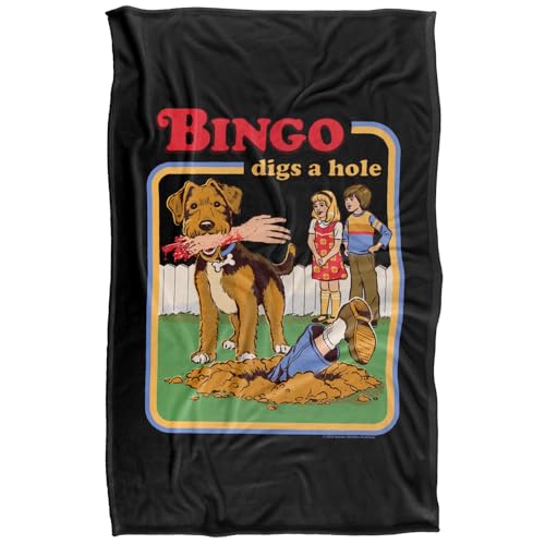 Steven Rhodes Bingo Digs A Hole Silky Touch Super Soft Throw Blanket 91 X 147 Cm