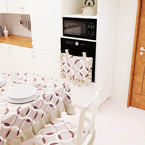 PETTI Artigiani Italiani Kitchen Oven Cover, Circle Beige, 1pz Copriforno 40x50 cm