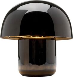 KARE Design Table Lamp Mushroom, Black, Steel, Bedside Lamp, Elegant Lighting, Room Decor, Bedroom, Living Room, Bulb Not Included, 20 x 20 x 20 cm (H/W/D)