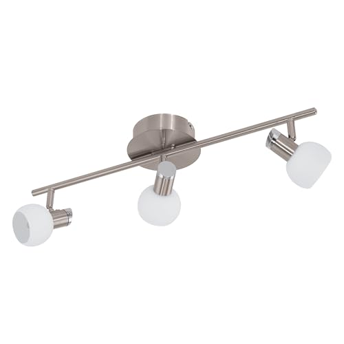 EGLO LED ceiling light Sesto 2, Ceiling Spotlight, Steel in Matt Nickel