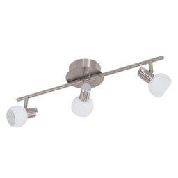 EGLO LED ceiling light Sesto 2, Ceiling Spotlight, Steel in Matt Nickel