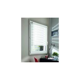 Madecostore Day and Night Double Roller Blind, White, 65 x 100 cm, with or without drilling, matching chain