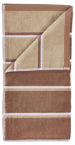 ZONE DENMARK Sauna Bath Towel, 70 x 140 cm, 100% Cotton, Highly Absorbent and Quick Drying, Hand Towel/Sauna Towel, Super Soft, Terracotta/Camel/Lupin