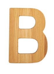 Small Foot 12055 ABC letter B made from sustainable bamboo, can be combined with other letters as a decoration or door sign