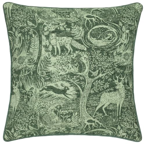 furn. Winter Woods Polyester Filled Cushion (Emerald - 50x50cm)