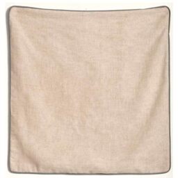 Linder Cushion Cover Plain, Cotton, beige, 40x40 cm