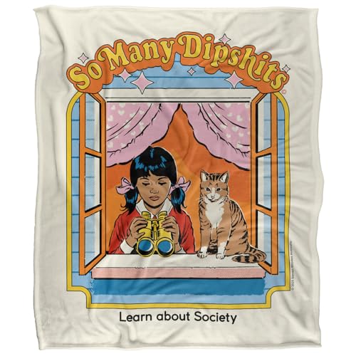 Steven Rhodes So Many Dipshits Silky Touch Super Soft Throw Blanket 152 X 127 Cm