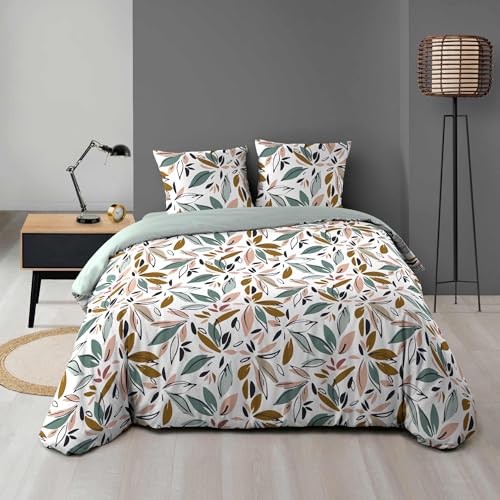 Douceur d'Intérieur, Wilonia 3-Piece Microfibre Printed Bed Linen Set (240 x 220 cm)