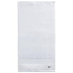 "Lacoste Heritage Supima Cotton Hand Towel, White, 16"" x 30"""
