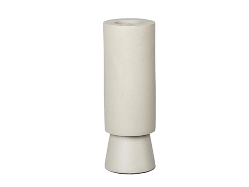 broste Copenhagen Anker Candle Holder, Aluminium, Black, 11 x 4 cm
