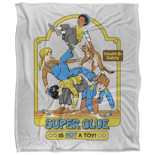 Steven Rhodes Superglueis Not A Toy Silky Touch Super Soft Throw Blanket 152 X 127 Cm