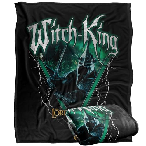 "LOGOVISION Lord of The Rings Witch King Heavy Metal Silky Touch Super Soft Throw Blanket 50""x60"""
