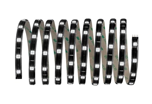 Paulmann 70956 LED Strip YourLED Lights and Sound Comfort Set incl. 1x17.8 watt dimmable Lighting Strip Black Light Strip Plastic LED Strip