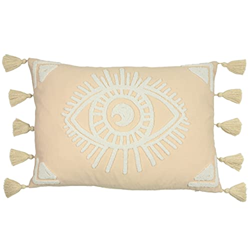 furn. Ashram Eye Cushion Cover, Polyester, Blush
