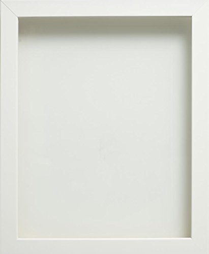 Frame Company Connolly Range White Wooden Picture Photo Frame, A4 *Choice of Sizes* Fitted with Real Glass