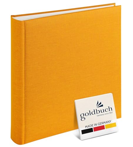 Goldbuch photo album, summertime, 25x25 cm, 60 pages with glassine, yellow, 30x31 cm