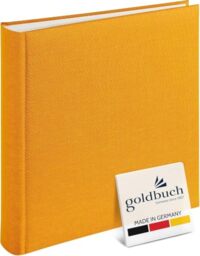 Goldbuch photo album, summertime, 25x25 cm, 60 pages with glassine, yellow, 30x31 cm