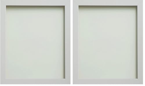 Frame Company Allington White 12x10 Photo Frame MDF Real Glass (Pack of 2)