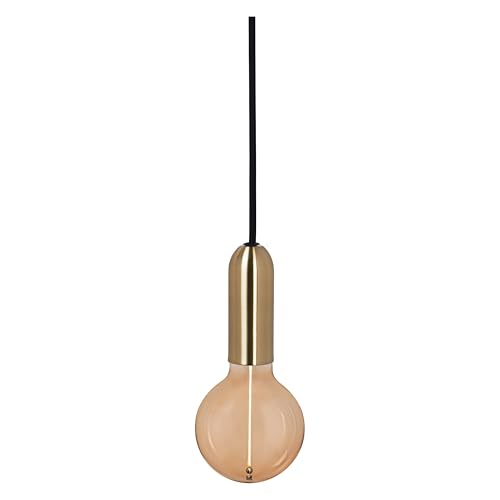 OSRAM Vintage 1906® Pendant Light Round E27, Gold, max. 25W (LED 15W), E27 Base, Round Canopy, Indoor Pendant Light, Combined with 1906 Vintage Lamps, Combined with smart Lamps
