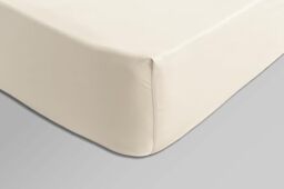 Fantasy Sateen Natural Fitted sheet 180x200cm