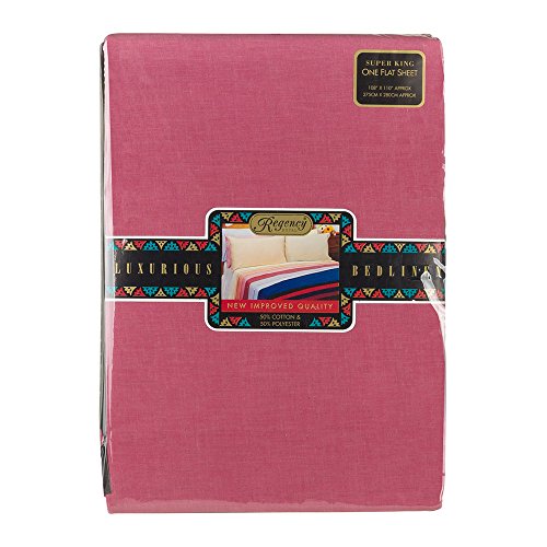 Regency Royal King Flat Sheet, Plum
