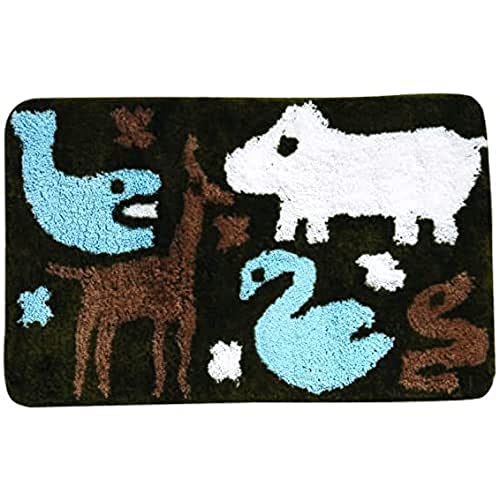 MSV Bath mat Noe of Microfiber 50X80cm, Microfibre, Multi-Colour, 50 x 80 x 15 cm
