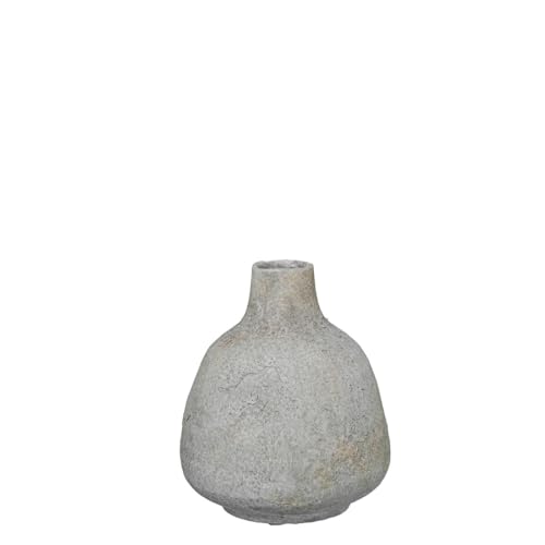 Alexandra House Living Ceramic White Vase 15 x 18 cm