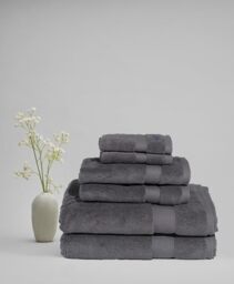 Royal Velvet Signature Solid Grey 6 Piece Towel Set