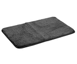 Amago - 100 Percent Polyester Microfibre Bath Mat, 50 x 80 cm - Anthracite