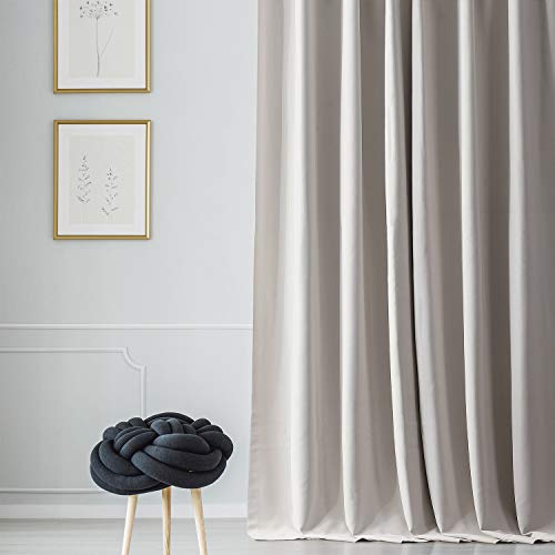 HPD Half Price Drapes Solid Room Darkening Curtains 50 X 120 (1 Panel), BOCH-171113-120, Alabaster Beige