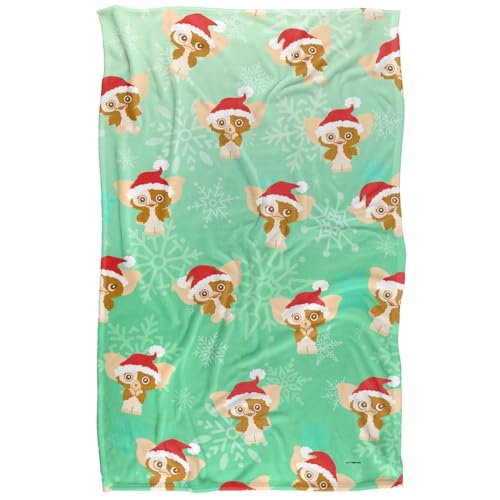 LOGOVISION Gremlins Gizamo Santa Hat Pattern Silky Touch Super Soft Throw Blanket 91 x 147 Cm