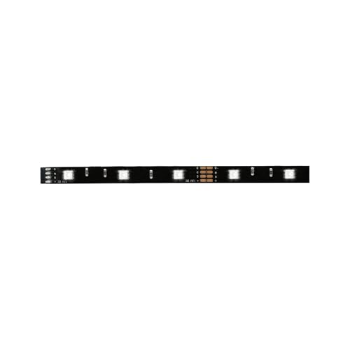 Paulmann 70460 YourLED ECO Strip 1 m RGB Multicolour LED Strip uncoated Light Strip Black Light Strip Colourful 6W 110 lumens 30 LEDs 12V DC