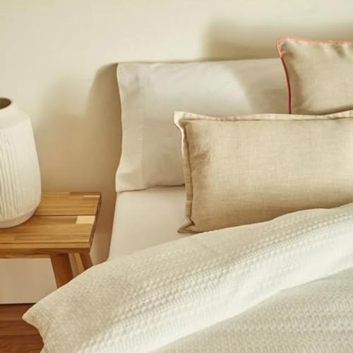 Sancarlos Hive Waffle Microfibre Duvet Cover for 90 cm Bed, 155 x 220 cm