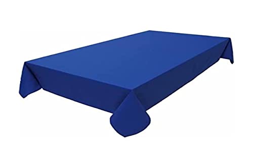 Tablecloth, Table Linen Made of 100% Cotton, Concept Collection, Choice of Colours and Sizes (Tablecloth - 150 x 400 cm, Royal Blue)