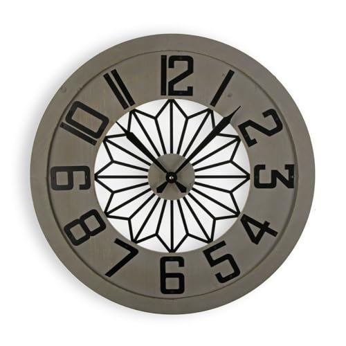 Versa Wall Clock MDF Wood 60 x 6 x 60 cm - Brand EAN: 8420327523044