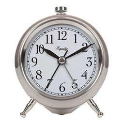 Equity by La Crosse Small Silver Metal Alarm Clock, Pack of 1