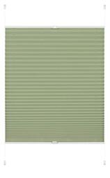 GARDINIA EASYFIX Greta Pleated Blind for Clamping, Opaque Folding Blind, All Mounting Parts Included, Mint Green, 70 x 130 cm (W x H)