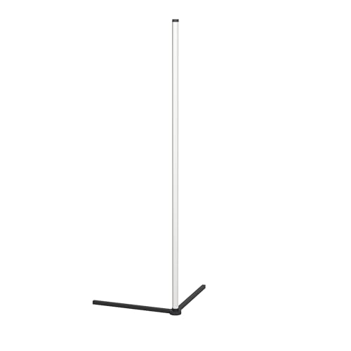 Eglo LED Corner Floor lamp RGBIC, floorlamp with Light Effects, Gaming Room and Party Decoration, Standing lamp for Living Room with Remote Control, Warm White and RGB, Black Metal