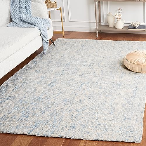 Safavieh Contemporary Rug for Living Room, Dining Room, Bedroom - Abstract Collection, Short Pile, in Ivory, 122 X 183 cm