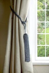 Orla Tieback in Charcoal - 60cm total length