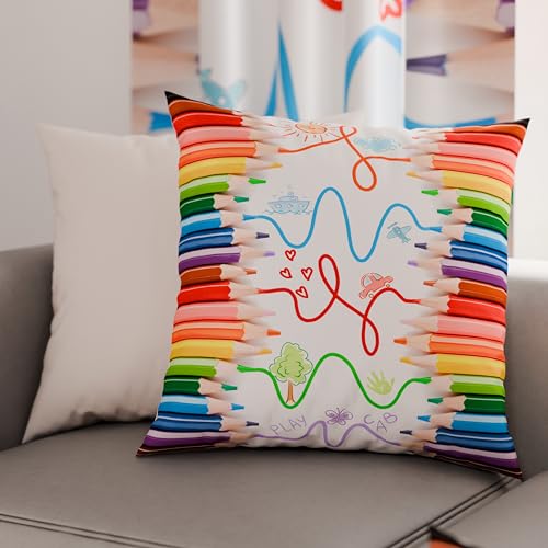 PETTI Artigiani Italiani - Pair of Pillow Cases 30 x 30 cm in Microfibre, Cushions for Bedroom Furniture, Sofa, Living Room, Set of 2 Cushion Covers, Pencil Case, 100% Made in Italy