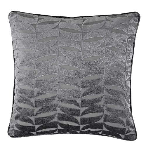 Curtina - Kendal - Jaquard Cushion Cover - 43x43cm (17x17) in Charcoal