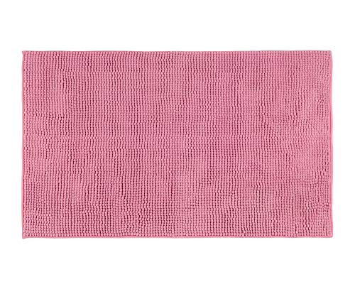 Gözze - Anti-Slip Bath Mat, Super Soft, 100% Microfibre, 60 x 100 cm - Dusty Pink