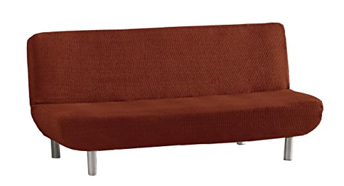 Eysa Aquiles Elastic Clic Clac Sofa Cover 3-Seats, Polyester-Cotton, Orange, 37 x 29 x 9 cm