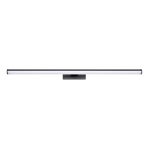 Eglo LED Mirror Light Vadumi, Bathroom lamp, Plastic Fixture in Black and White, Neutral IP44, 78 cm Length