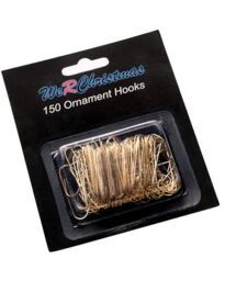 WeRChristmas Ornament Hooks, Gold, Pack of 150, 3.5cm