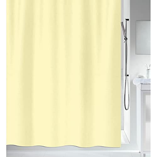 MSV Polyester Shower Curtain 180 x 200 cm Yellow